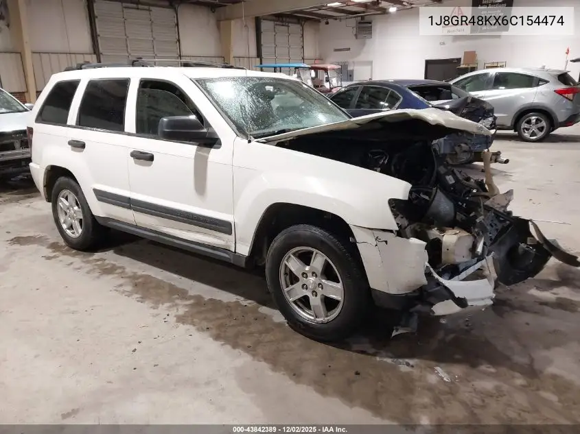 1J8GR48KX6C154474 2006 Jeep Grand Cherokee Laredo