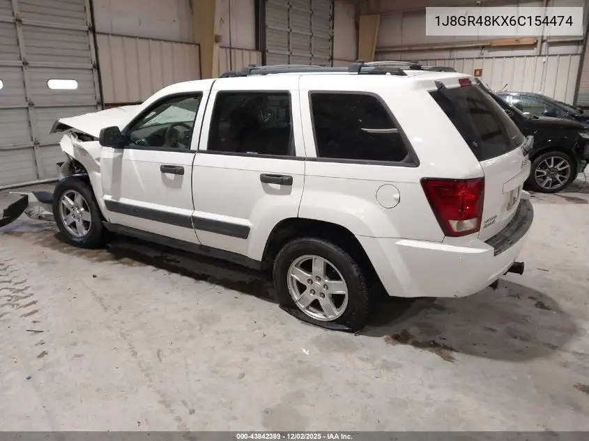1J8GR48KX6C154474 2006 Jeep Grand Cherokee Laredo