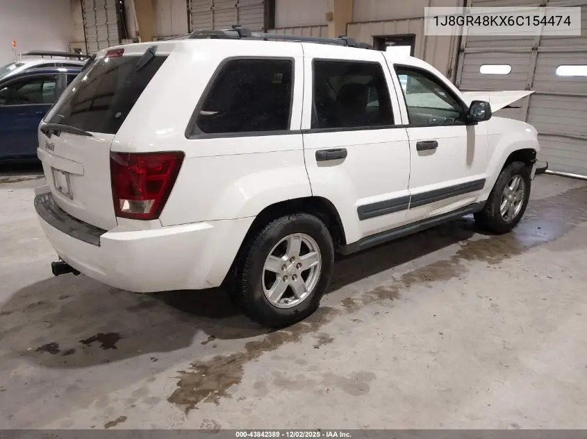 1J8GR48KX6C154474 2006 Jeep Grand Cherokee Laredo