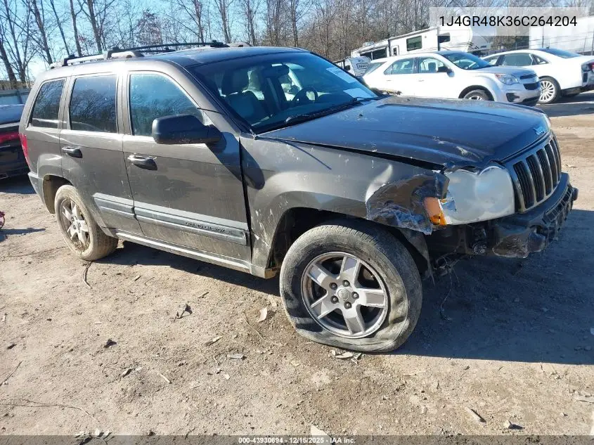 1J4GR48K36C264204 2006 Jeep Grand Cherokee Laredo