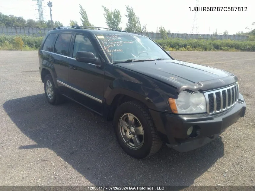 1J8HR68287C587812 2007 Jeep Grand Cherokee Overland