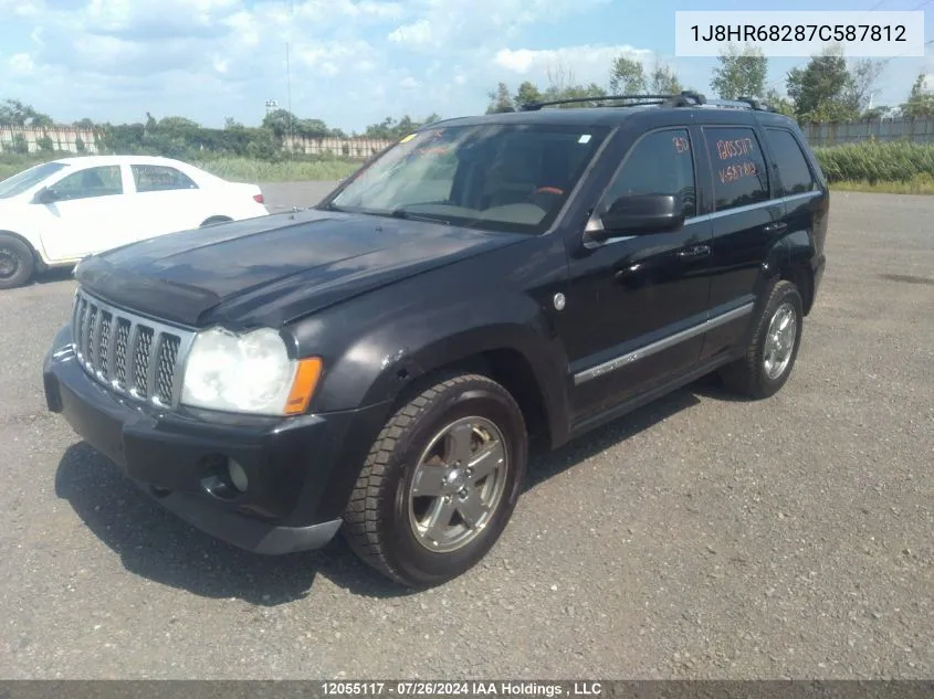 2007 Jeep Grand Cherokee Overland VIN: 1J8HR68287C587812 Lot: 12055117