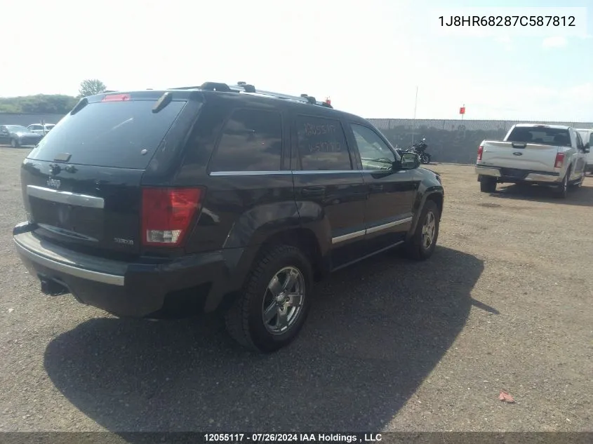 1J8HR68287C587812 2007 Jeep Grand Cherokee Overland