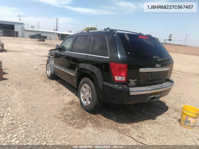 2007 Jeep Grand Cherokee Overland VIN: 1J8HR68227C567457 Lot: 39565700