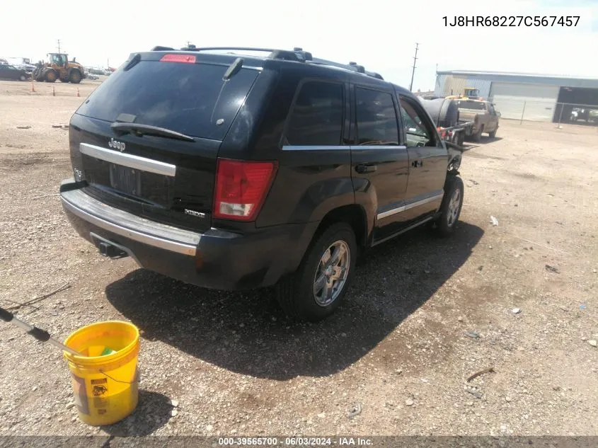 2007 Jeep Grand Cherokee Overland VIN: 1J8HR68227C567457 Lot: 39565700