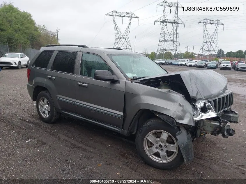 1J8GR48K87C559699 2007 Jeep Grand Cherokee Laredo