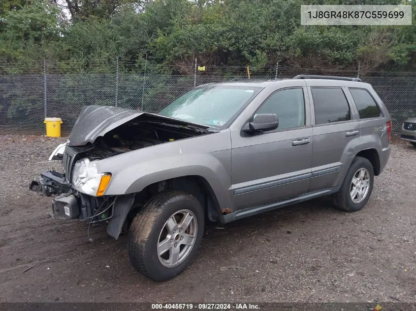 2007 Jeep Grand Cherokee Laredo VIN: 1J8GR48K87C559699 Lot: 40455719