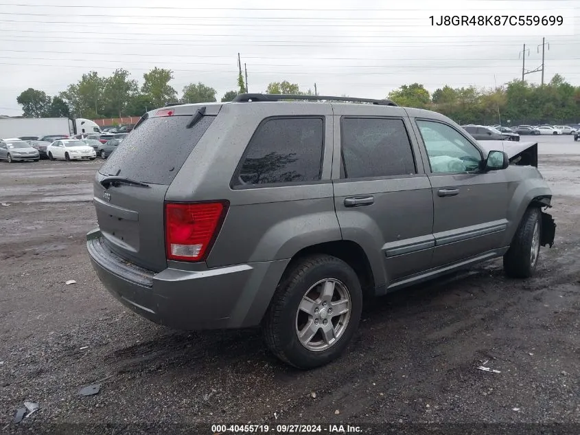 1J8GR48K87C559699 2007 Jeep Grand Cherokee Laredo