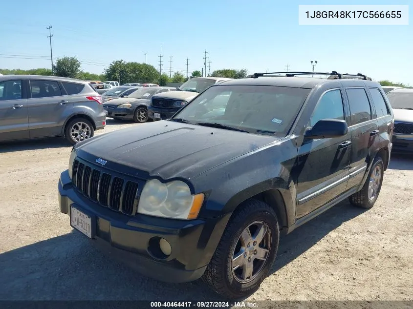 2007 Jeep Grand Cherokee Laredo VIN: 1J8GR48K17C566655 Lot: 40464417