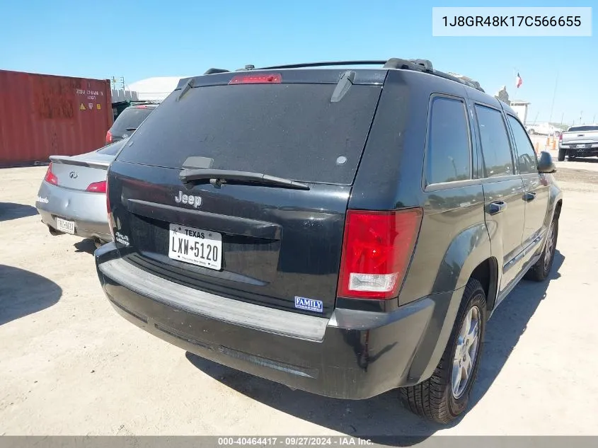 2007 Jeep Grand Cherokee Laredo VIN: 1J8GR48K17C566655 Lot: 40464417