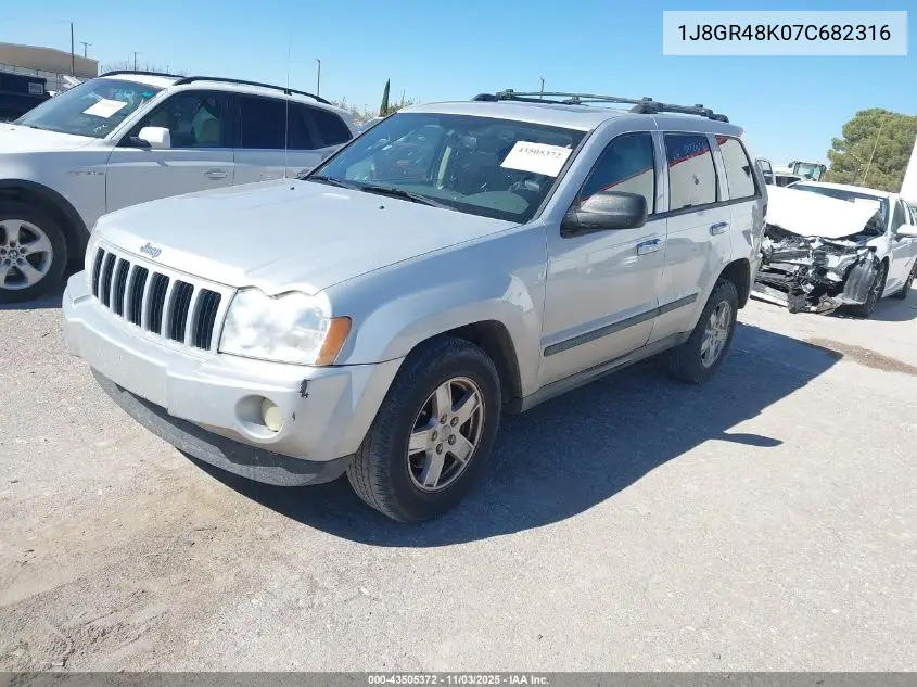 1J8GR48K07C682316 2007 Jeep Grand Cherokee Laredo