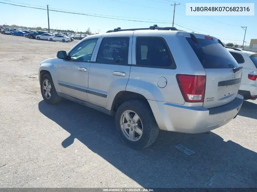 1J8GR48K07C682316 2007 Jeep Grand Cherokee Laredo