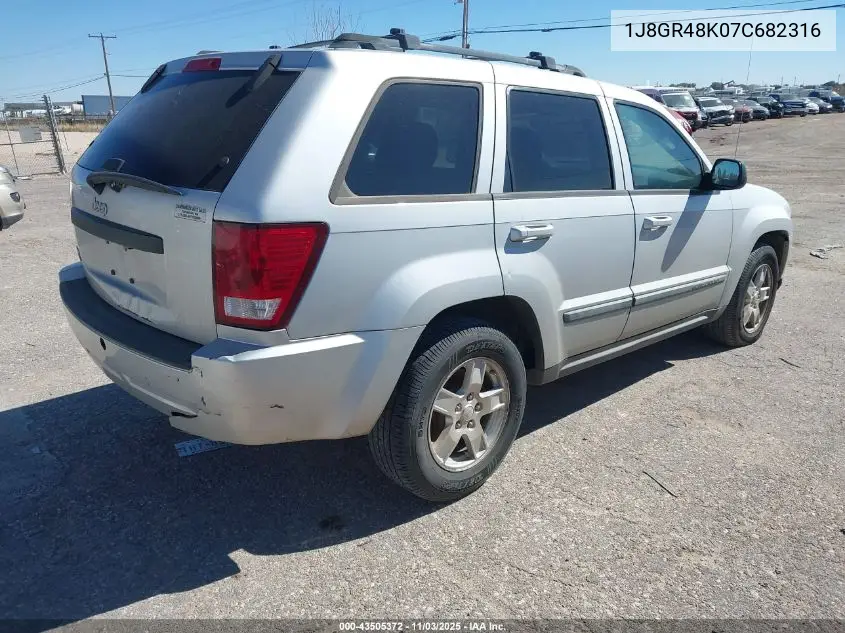 1J8GR48K07C682316 2007 Jeep Grand Cherokee Laredo