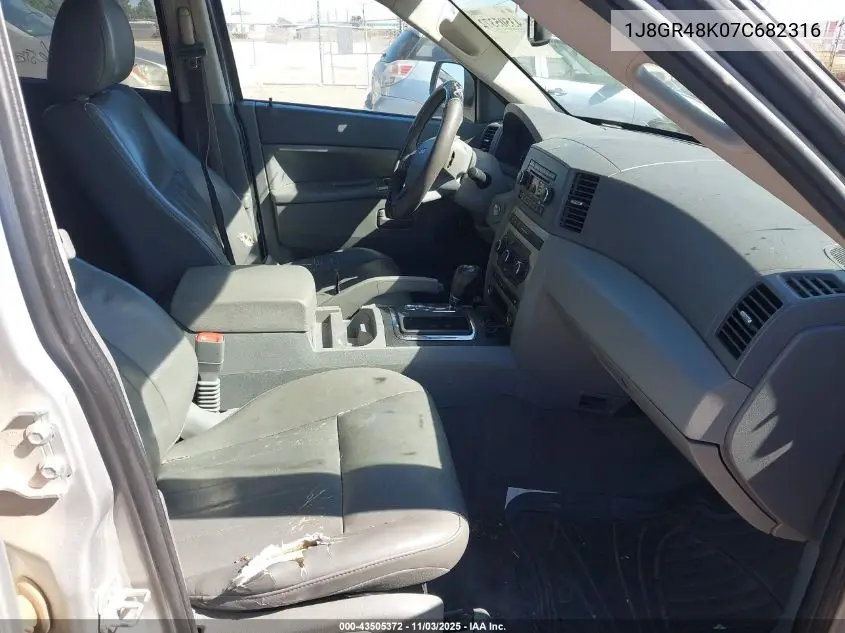 1J8GR48K07C682316 2007 Jeep Grand Cherokee Laredo