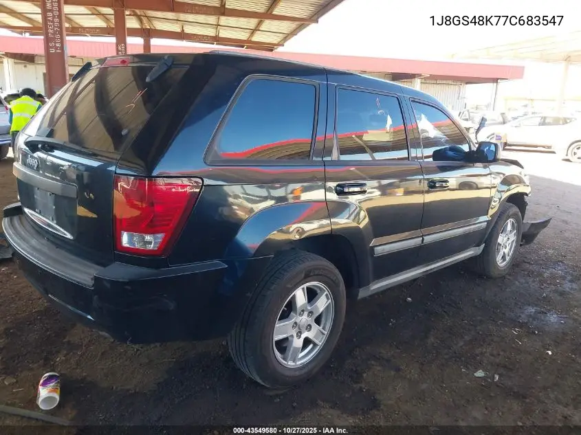 1J8GS48K77C683547 2007 Jeep Grand Cherokee Laredo