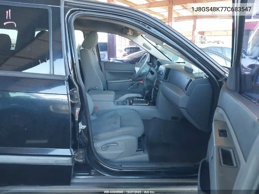 1J8GS48K77C683547 2007 Jeep Grand Cherokee Laredo