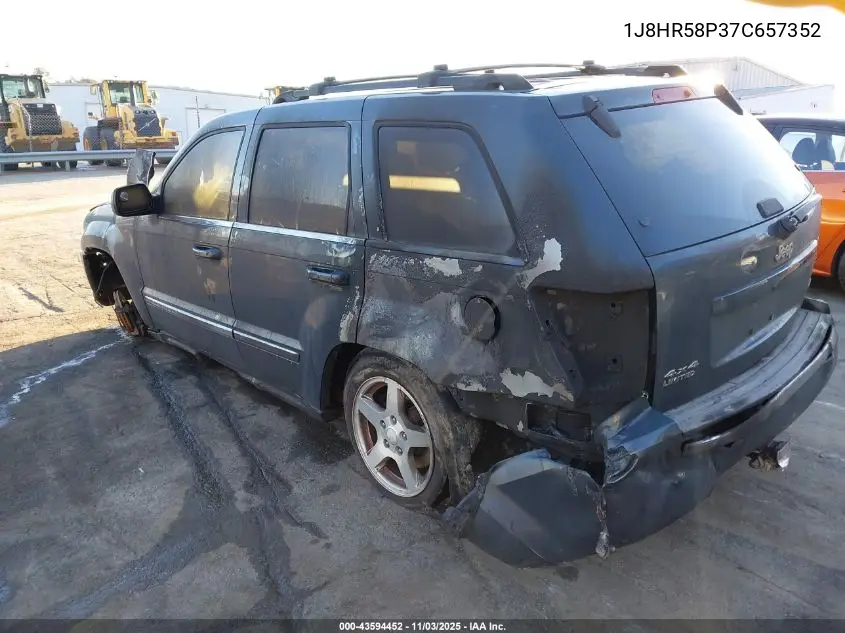 1J8HR58P37C657352 2007 Jeep Grand Cherokee Limited
