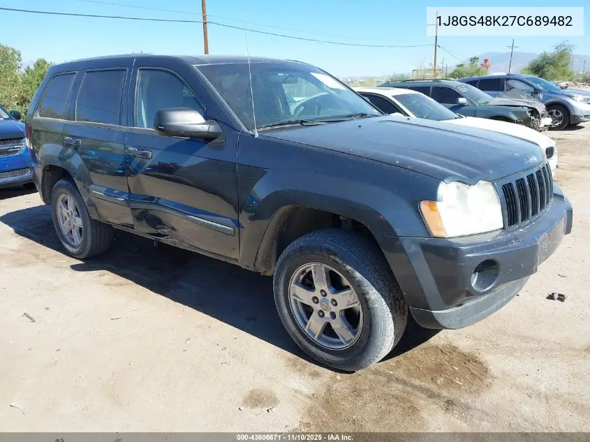 1J8GS48K27C689482 2007 Jeep Grand Cherokee Laredo