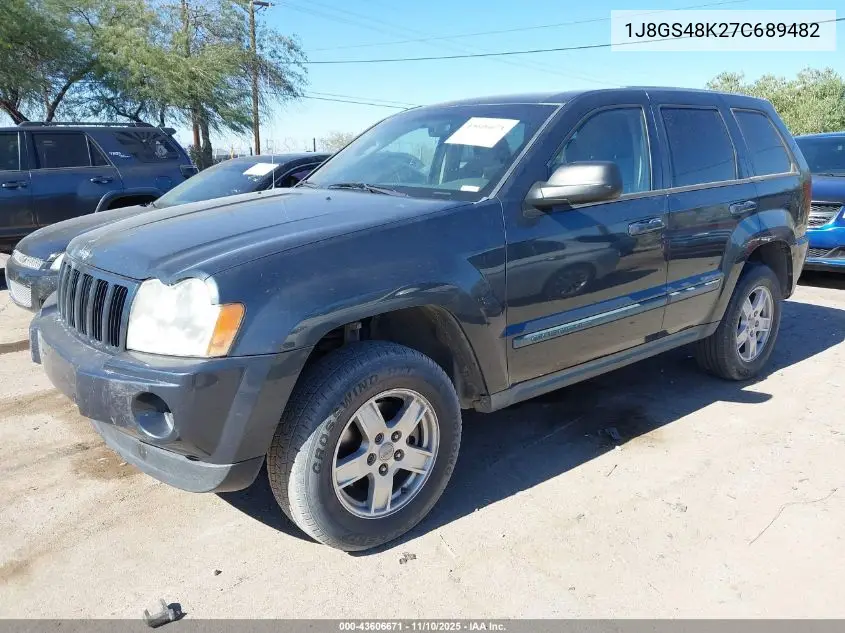 1J8GS48K27C689482 2007 Jeep Grand Cherokee Laredo