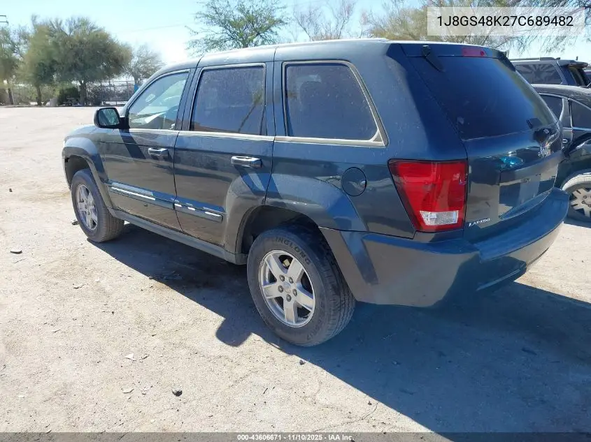 1J8GS48K27C689482 2007 Jeep Grand Cherokee Laredo
