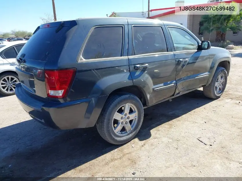 1J8GS48K27C689482 2007 Jeep Grand Cherokee Laredo