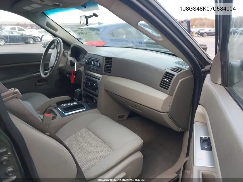 1J8GS48K07C584004 2007 Jeep Grand Cherokee Laredo