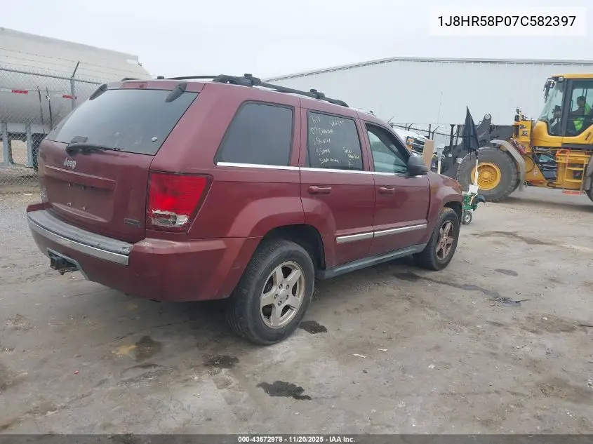 1J8HR58P07C582397 2007 Jeep Grand Cherokee Limited