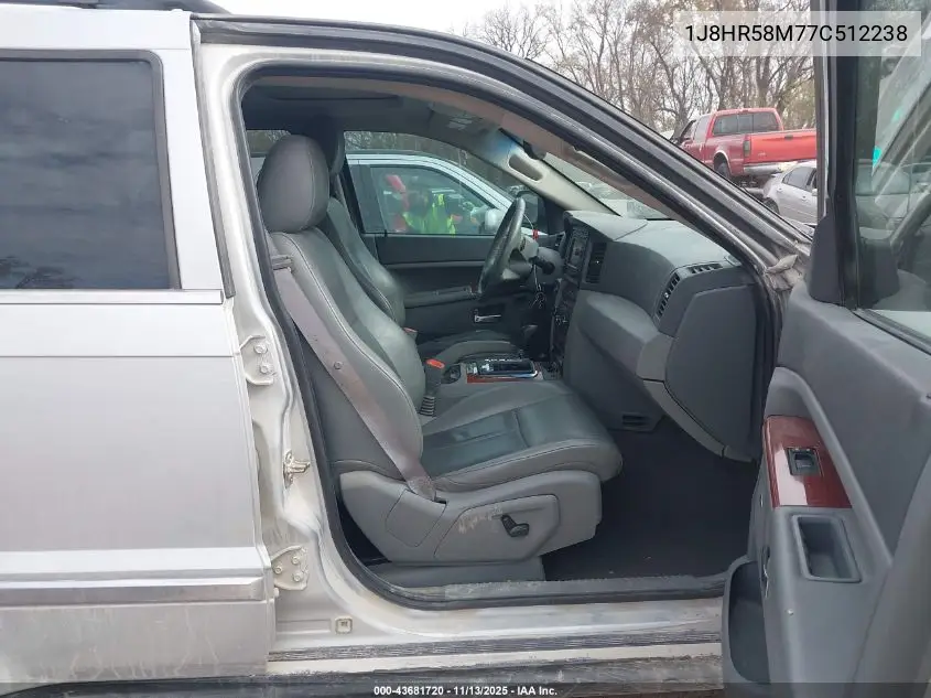 1J8HR58M77C512238 2007 Jeep Grand Cherokee Limited