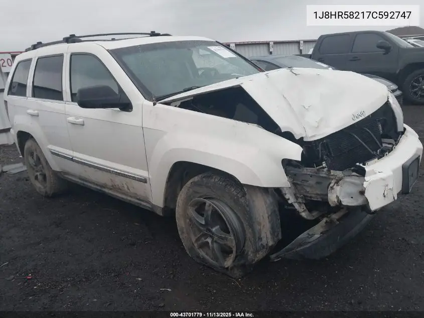 1J8HR58217C592747 2007 Jeep Grand Cherokee Limited