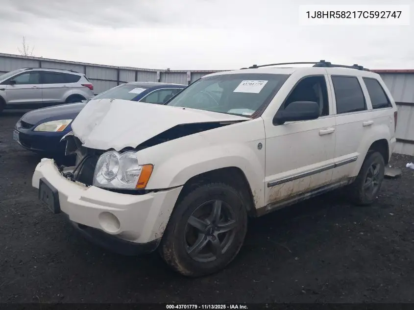 1J8HR58217C592747 2007 Jeep Grand Cherokee Limited