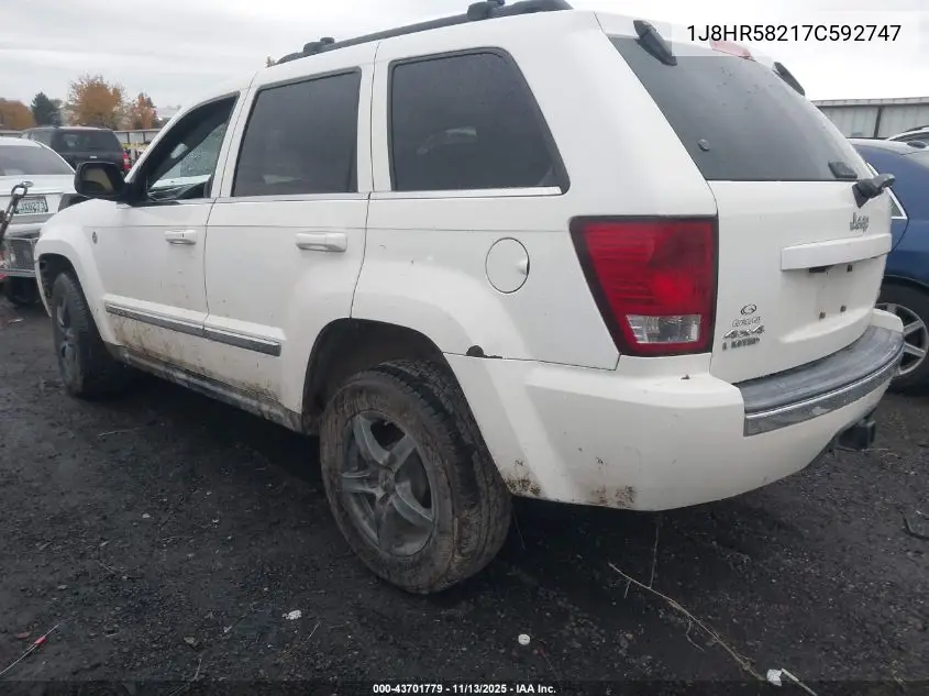 1J8HR58217C592747 2007 Jeep Grand Cherokee Limited
