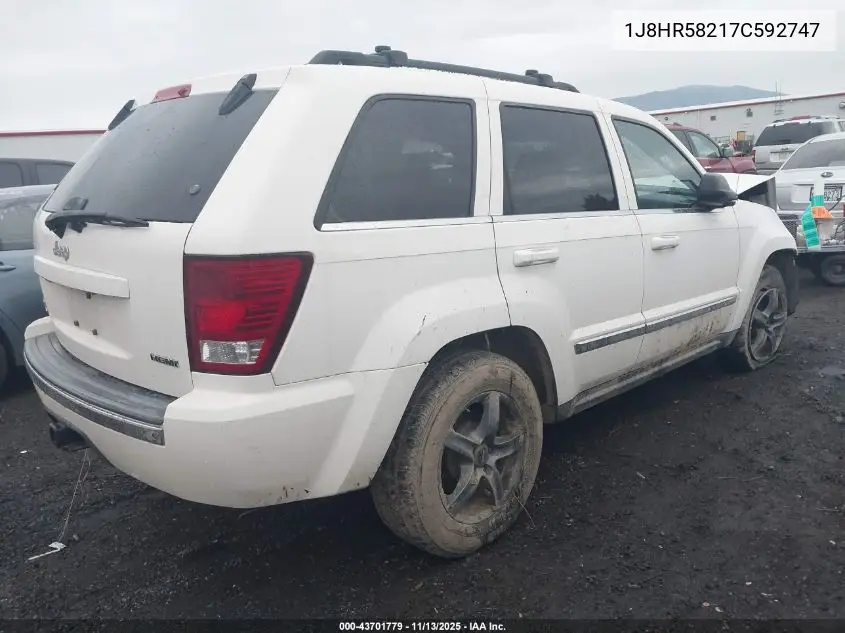 1J8HR58217C592747 2007 Jeep Grand Cherokee Limited
