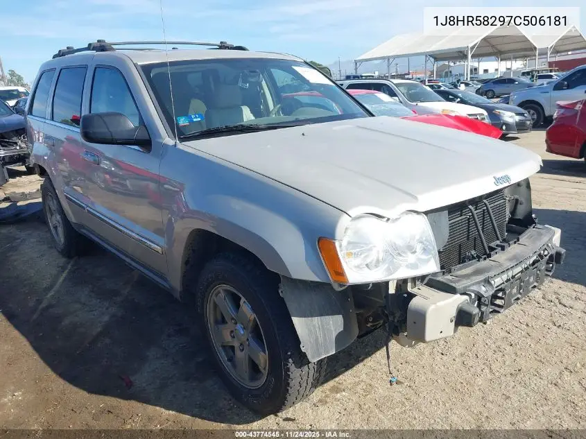 1J8HR58297C506181 2007 Jeep Grand Cherokee Limited