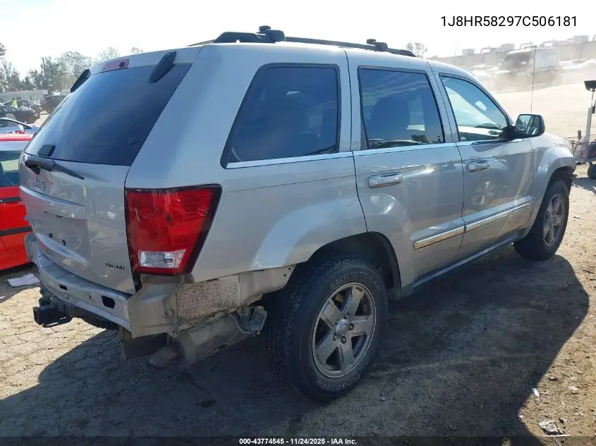 1J8HR58297C506181 2007 Jeep Grand Cherokee Limited