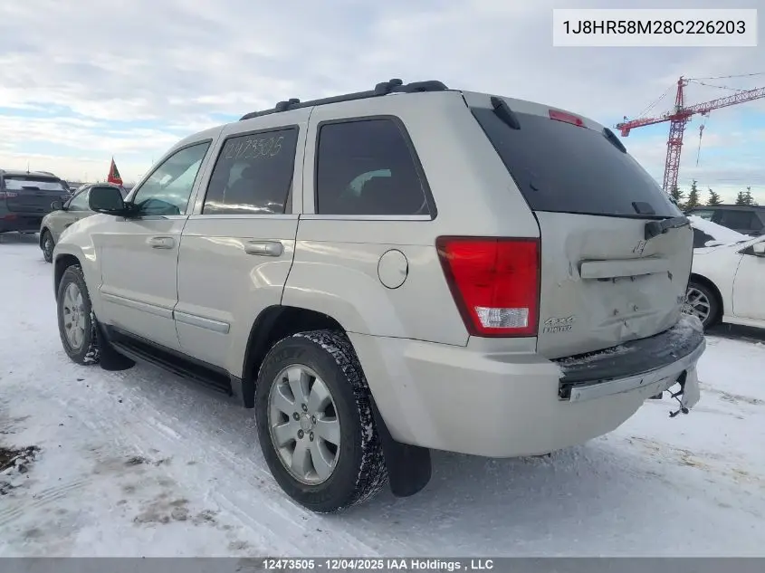 1J8HR58M28C226203 2008 Jeep Grand Cherokee Limited