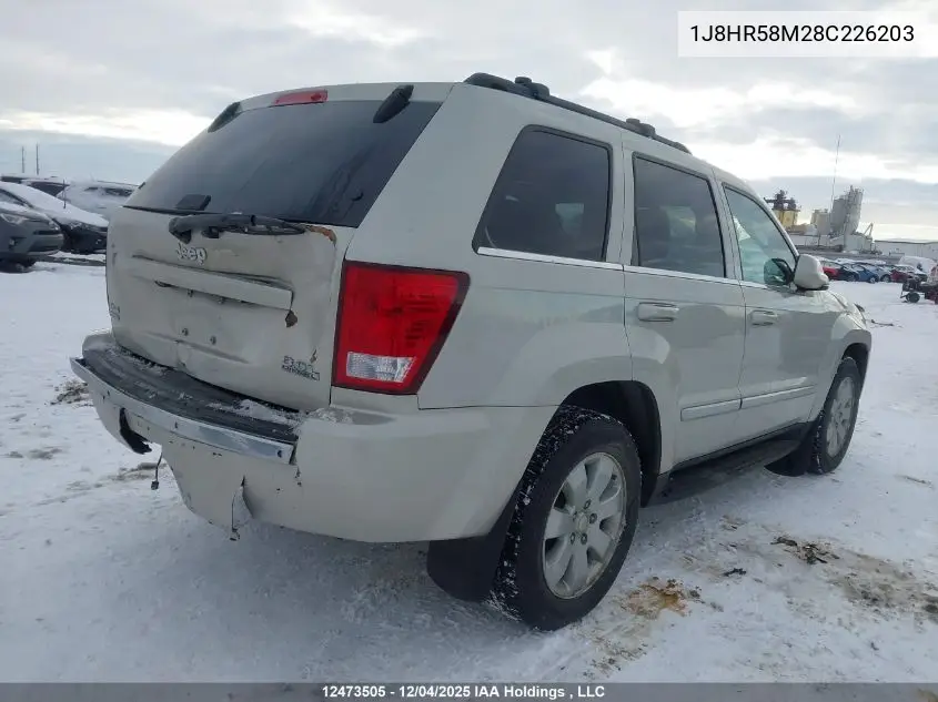 1J8HR58M28C226203 2008 Jeep Grand Cherokee Limited