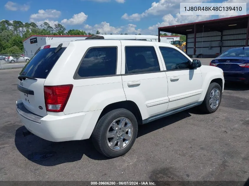 1J8GR48K48C139410 2008 Jeep Grand Cherokee Laredo