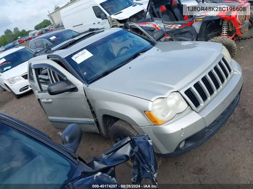 2008 Jeep Grand Cherokee Laredo VIN: 1J8GR48K28C196608 Lot: 40174207