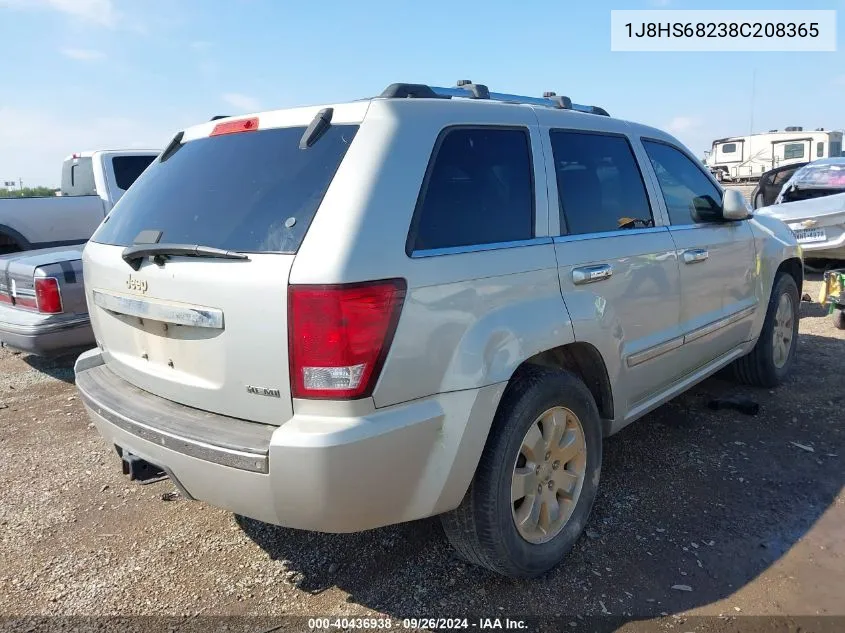 1J8HS68238C208365 2008 Jeep Grand Cherokee Overland