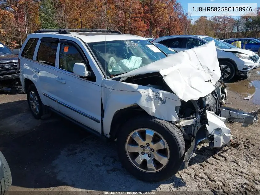 1J8HR58258C158946 2008 Jeep Grand Cherokee Limited