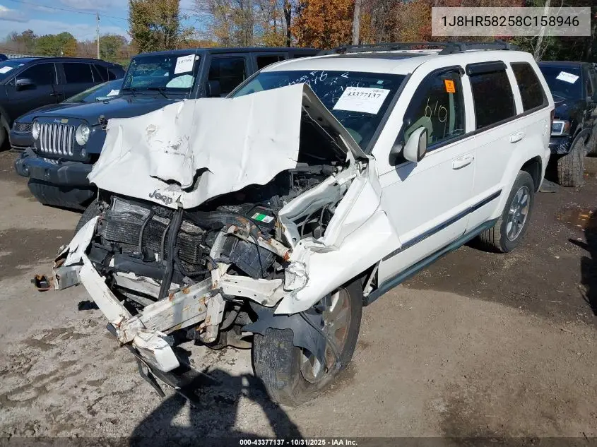 1J8HR58258C158946 2008 Jeep Grand Cherokee Limited