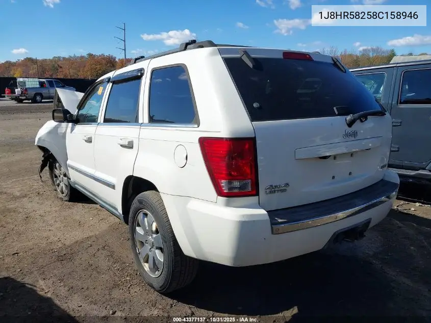 1J8HR58258C158946 2008 Jeep Grand Cherokee Limited