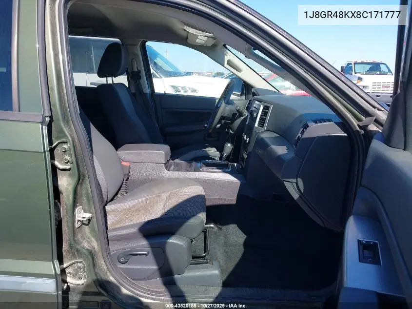 1J8GR48KX8C171777 2008 Jeep Grand Cherokee Laredo