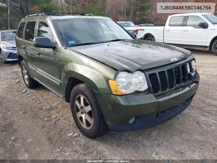 1J8GR48K58C146754 2008 Jeep Grand Cherokee Laredo