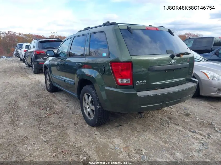 1J8GR48K58C146754 2008 Jeep Grand Cherokee Laredo