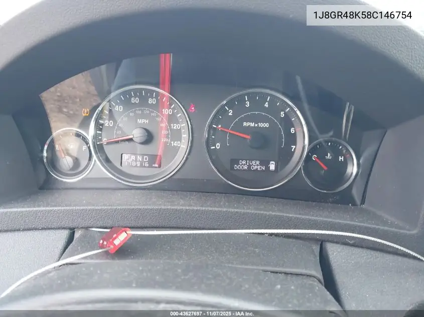 1J8GR48K58C146754 2008 Jeep Grand Cherokee Laredo