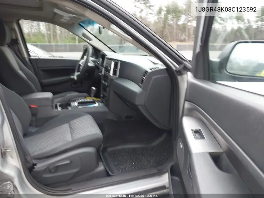 1J8GR48K08C123592 2008 Jeep Grand Cherokee Laredo
