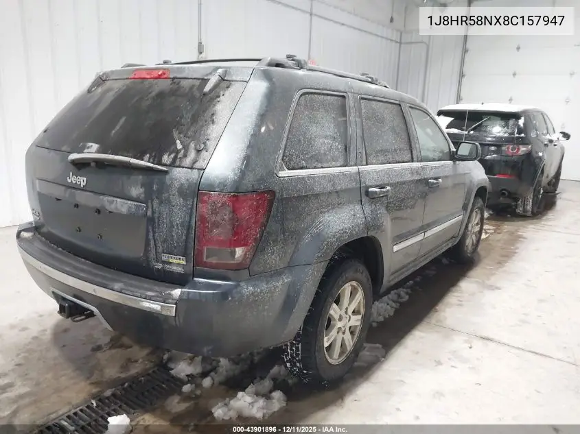1J8HR58NX8C157947 2008 Jeep Grand Cherokee Limited