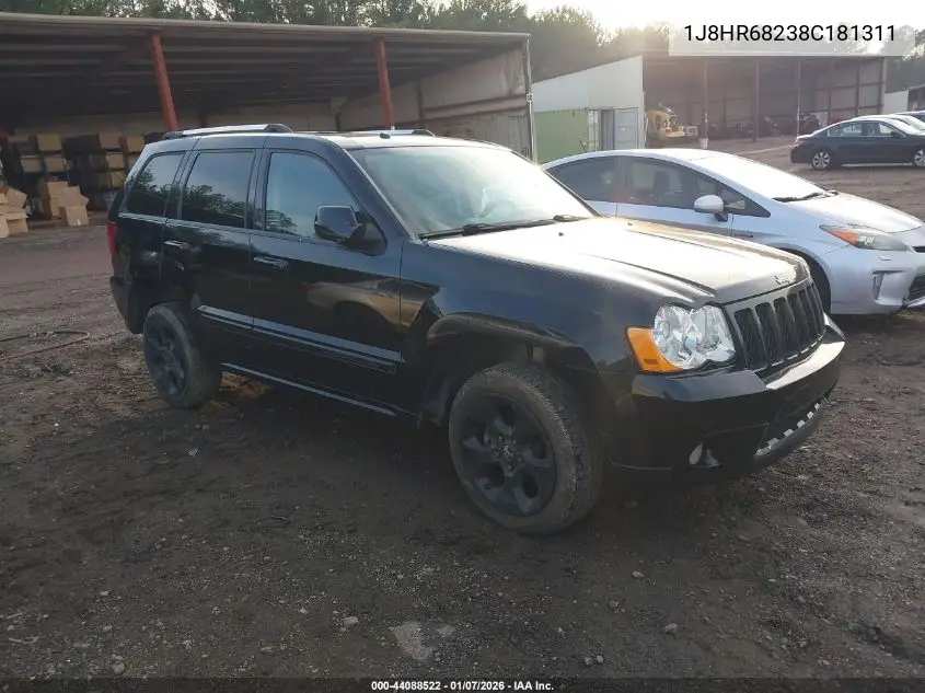 2008 Jeep Grand Cherokee Overland VIN: 1J8HR68238C181311 Lot: 44088522