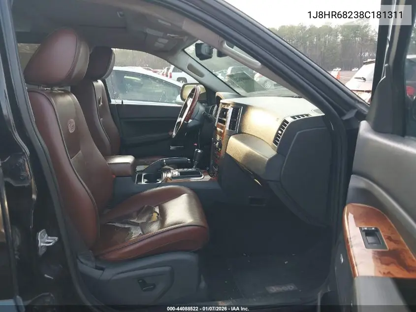 2008 Jeep Grand Cherokee Overland VIN: 1J8HR68238C181311 Lot: 44088522